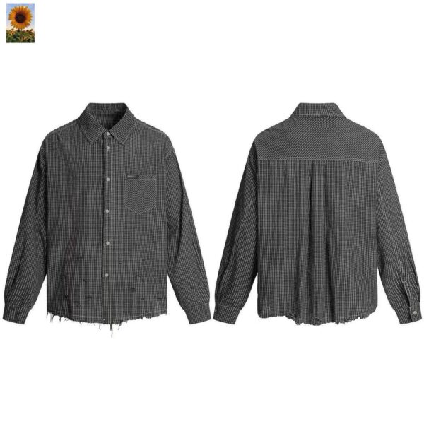 BLACK STRIPED SHIRT