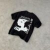ENFANTIS RICHES DEPRIMES BLACK GRAPHIC PRINT ROUND T-SHIRT