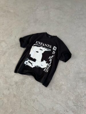 WhatsApp Image 2025-10-16 at 15.39.44_066ebe7b ENFANTIS RICHES DEPRIMES BLACK GRAPHIC PRINT ROUND T-SHIRT