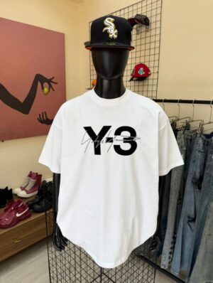 WhatsApp Image 2025-10-16 at 20.27.11_42e19218 Y-3 LOGO GRAPHIC TEXT PRINT ROUND T-SHIRT