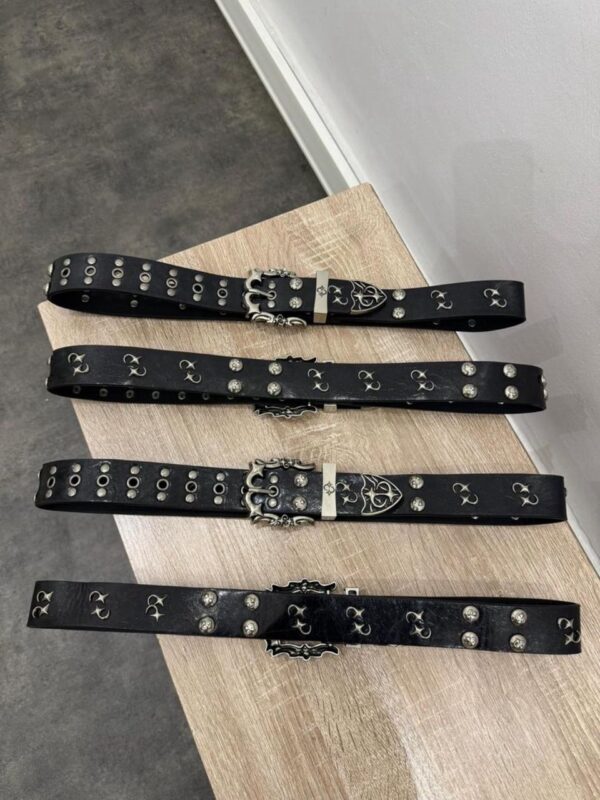 CHROME HEARTS GOTHIC LEATHER BELTS
