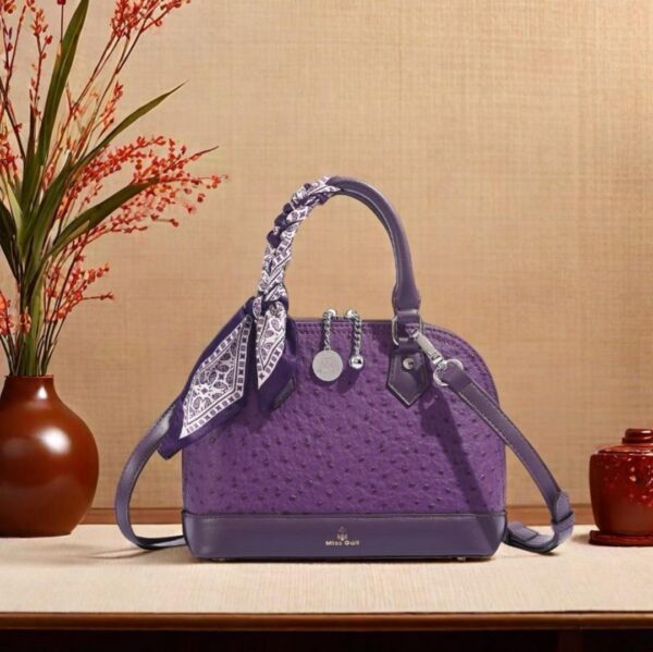 WhatsApp Image 2025-10-17 at 08.33.49_23c9b02d MISS GAIL LONDON ART PURPLE OSTRICH LEATHER BAG