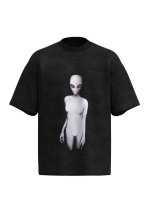 WhatsApp Image 2025-10-17 at 08.38.05_d9402407 SAINT MXXXXXX WASHED BLACK ALIEN GRAPHIC ROUND-NECK T-SHIRT