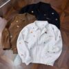 FLOWER EMBROIDERED DENIM JACKET