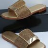 GALANTAMI WOMEN'S RHINESTONE SLIDE SANDALS