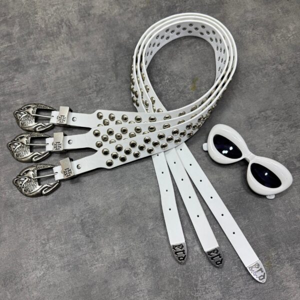 GOTHIC Y2K-STYLE LEATHER STUDDED BELT