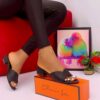 OLIVERIA LAN LOW-RISE HEELED SANDALS