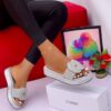 BRAIDED LOW-RISE FLAT SLIDES