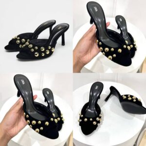 WhatsApp Image 2025-10-21 at 12.26.17_bb341882 VELVET EFFECTS HEELED SANDALS WITH GOLD STUDS