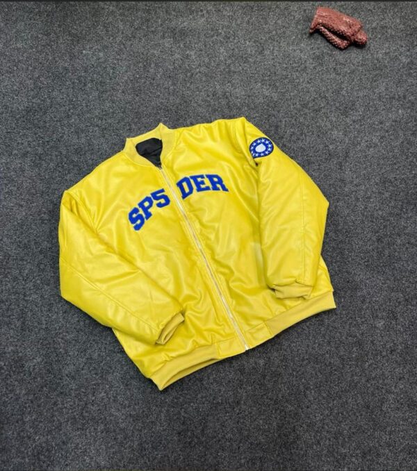 YELLOW SP5DER LEATHER JACKETS