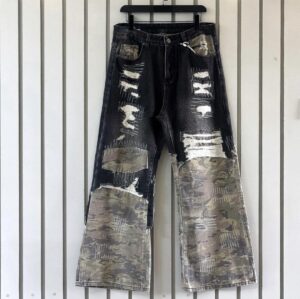 PATCHWORK DENIM JEANS
