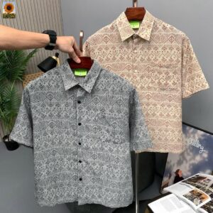 CUBAN COLLAR GRAPHIC ART SHIRTS