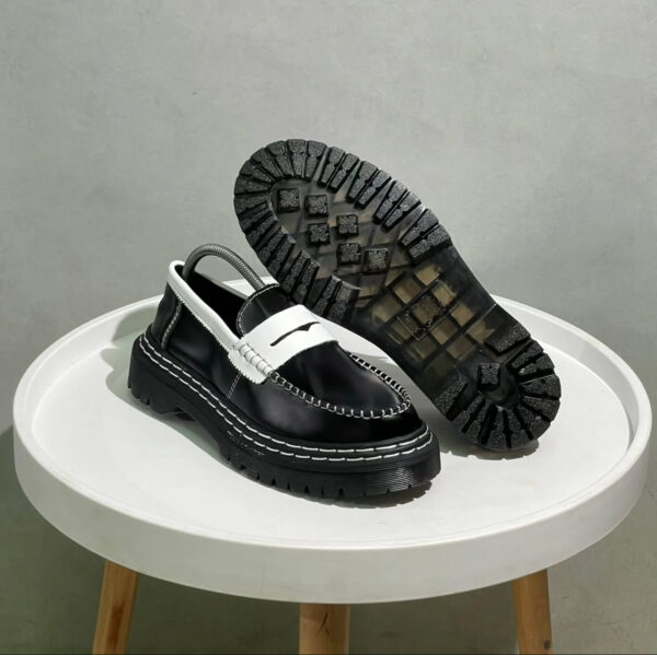 DR. MARTENS PENTON BEX CONTRAST LEATHER LOAFERS
