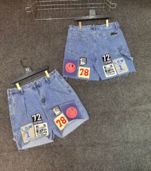 DISTRESSED DENIM JEANS SHORT