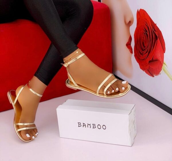 THIN STRAP FLAT SANDALS