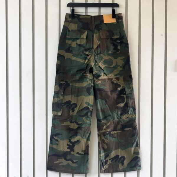 CAMOUFLAGE-PRINT COTTON-TWILL CARGO PANTS