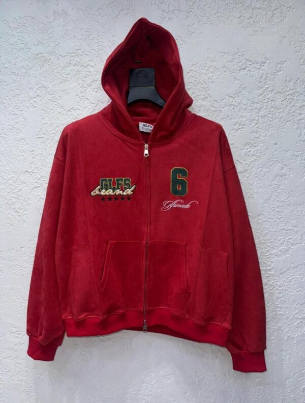 GFS MADE SUEDE ZIP-UP HOODIE