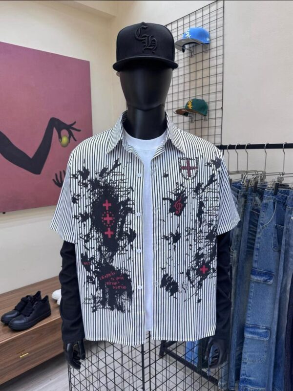 GOTHIC PRINT LAYERED SHIRTS