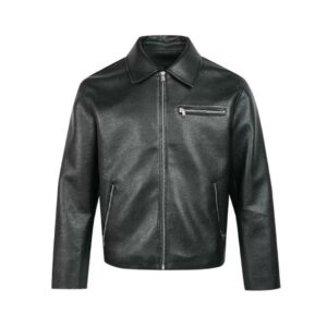 BLACK SHEEP ZIP-UP STYLE LEATHER JACKET