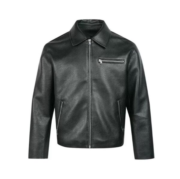 BLACK SHEEP ZIP-UP STYLE LEATHER JACKET