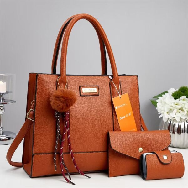 3-IN-1 LEATHER SET HANDBAGS