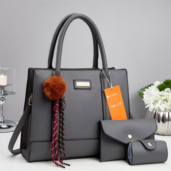 3-IN-1 LEATHER SET HANDBAGS