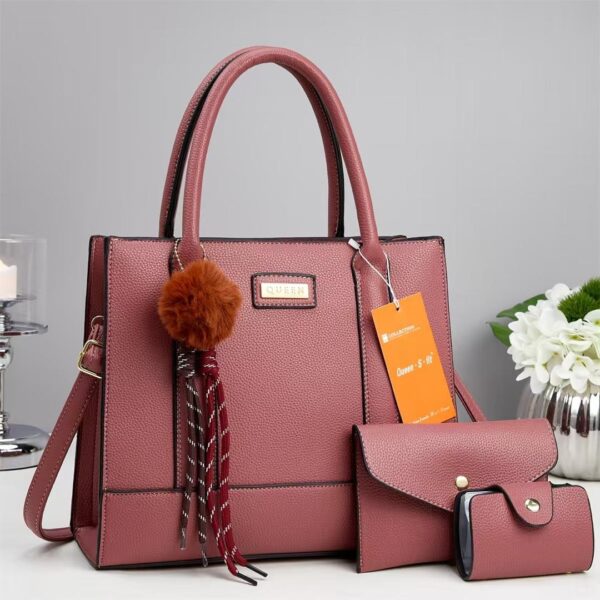 3-IN-1 LEATHER SET HANDBAGS