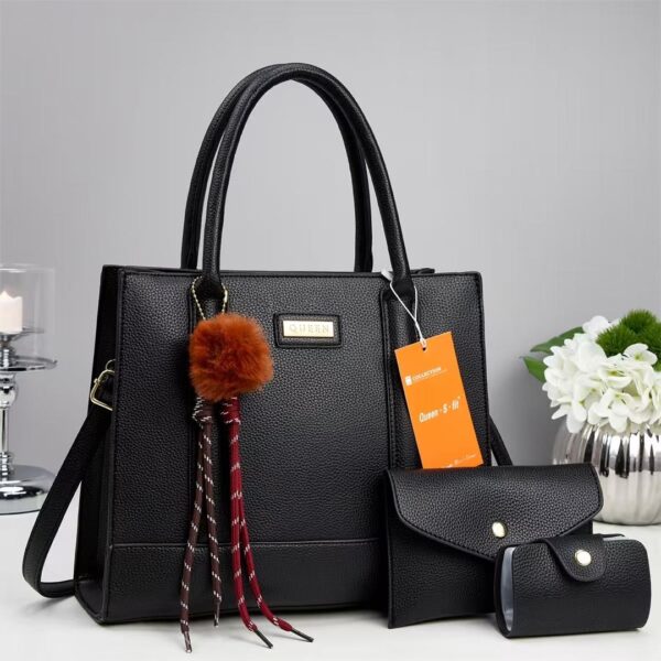 3-IN-1 LEATHER SET HANDBAGS