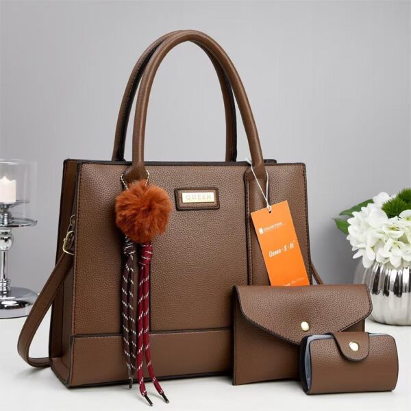 3-IN-1 LEATHER SET HANDBAGS
