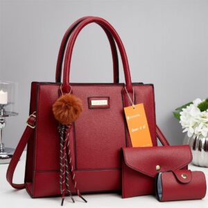 3-IN-1 LEATHER SET HANDBAGS