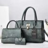 3 PIECE SET LEATHER SHOULDER BAGS