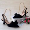 POINTED-TOE SLINGBACK KITTEN HEELS