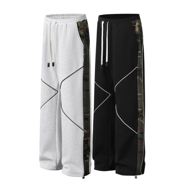 UNISEX JOGGERS WITH CAMOUFLAGE SIDE PANEL