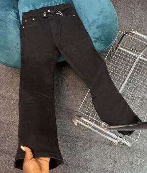 BLACK FLARED LEGS JEANS