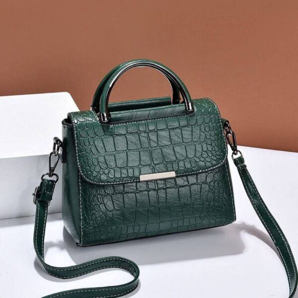 PU LEATHER CROCODILE PATTERN HANDBAGS