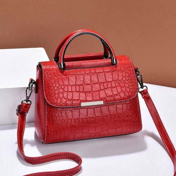 PU LEATHER CROCODILE PATTERN HANDBAGS