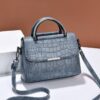 PU LEATHER CROCODILE PATTERN HANDBAGS