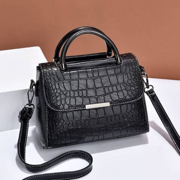 PU LEATHER CROCODILE PATTERN HANDBAGS