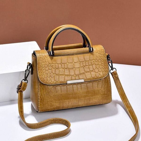 PU LEATHER CROCODILE PATTERN HANDBAGS